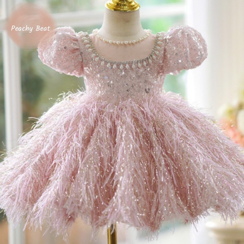 Baby Z Clothing - Moda neonata principessa paillettes abito di
