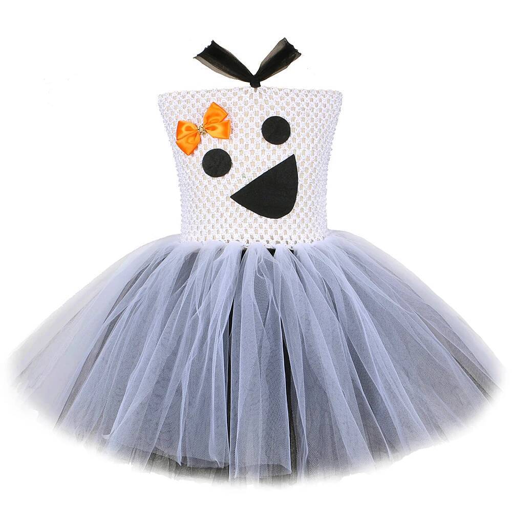 Baby Z Clothing - Abito Tutu fantasma nero bianco per