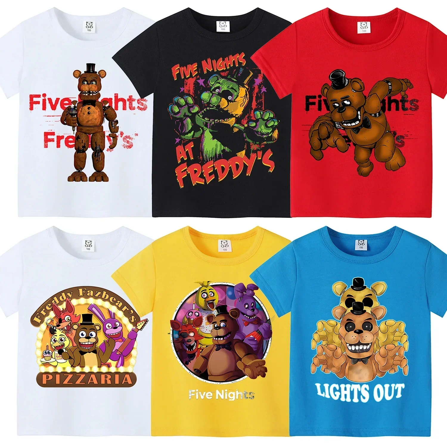 Baby Clothing For Boys - Five Nights Freddys Tema Camicia corta