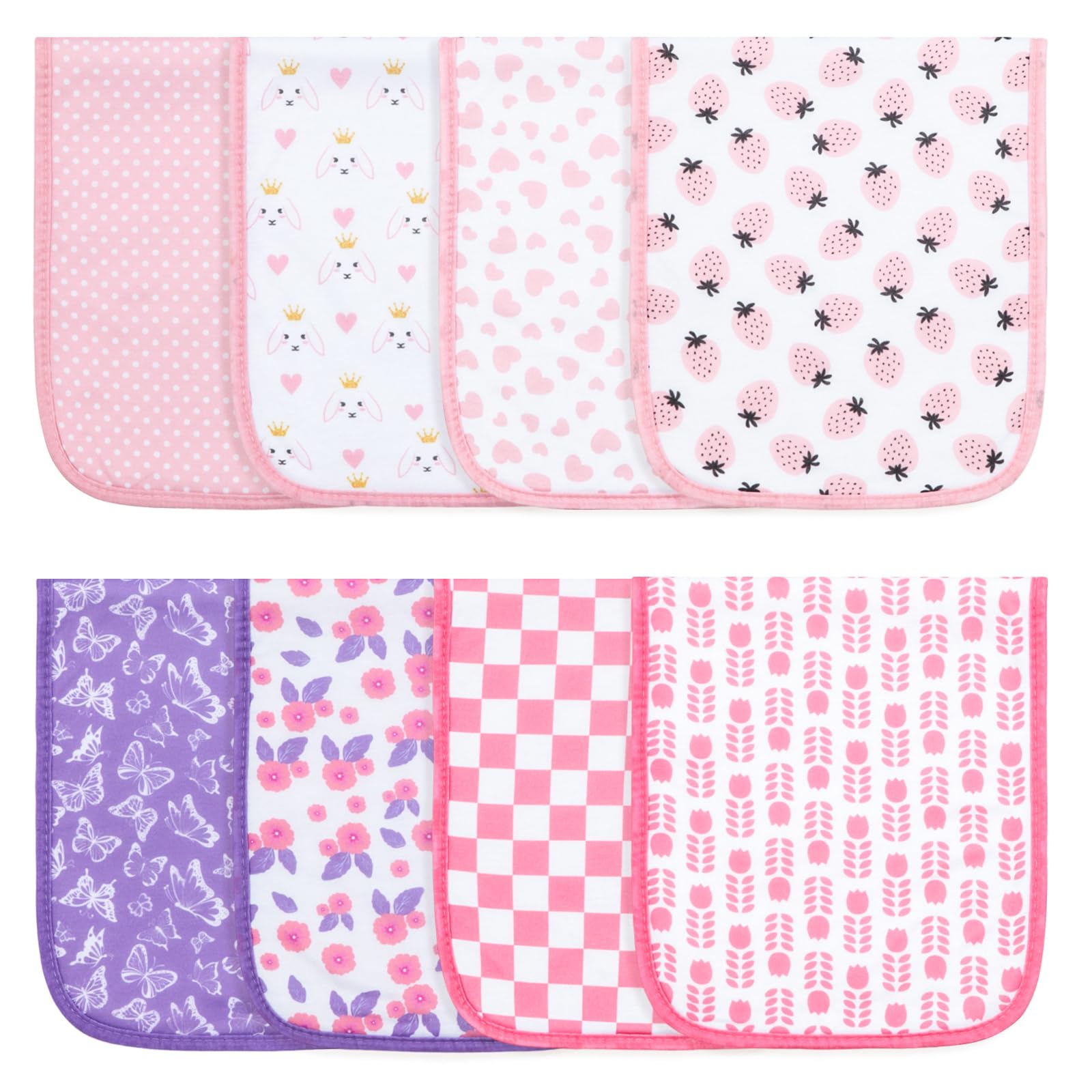 Printed Bibs Pack - Benoxine Confezione da 8 Panni per