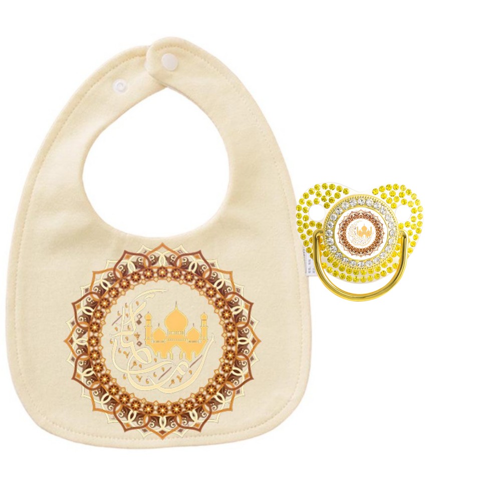 Printed Bibs Pack - Bavaglino a Tema Islamico e Ciuccio