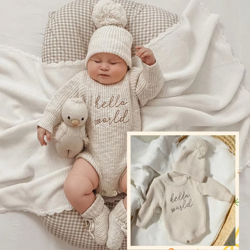 Baby Clothing For Boys - Ylsteed Hello World Pagliaccetto per fotografia