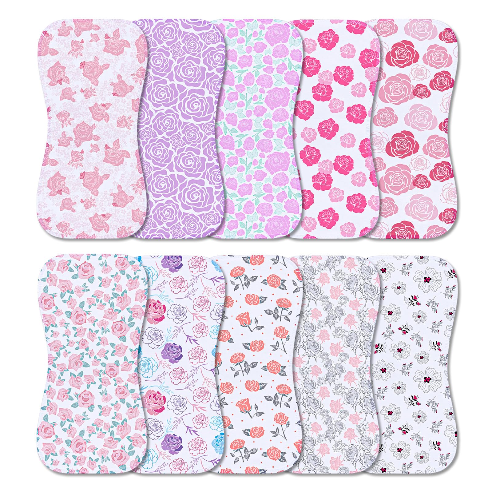 Printed Bibs Pack - Benoxine Confezione da 10 Panni per