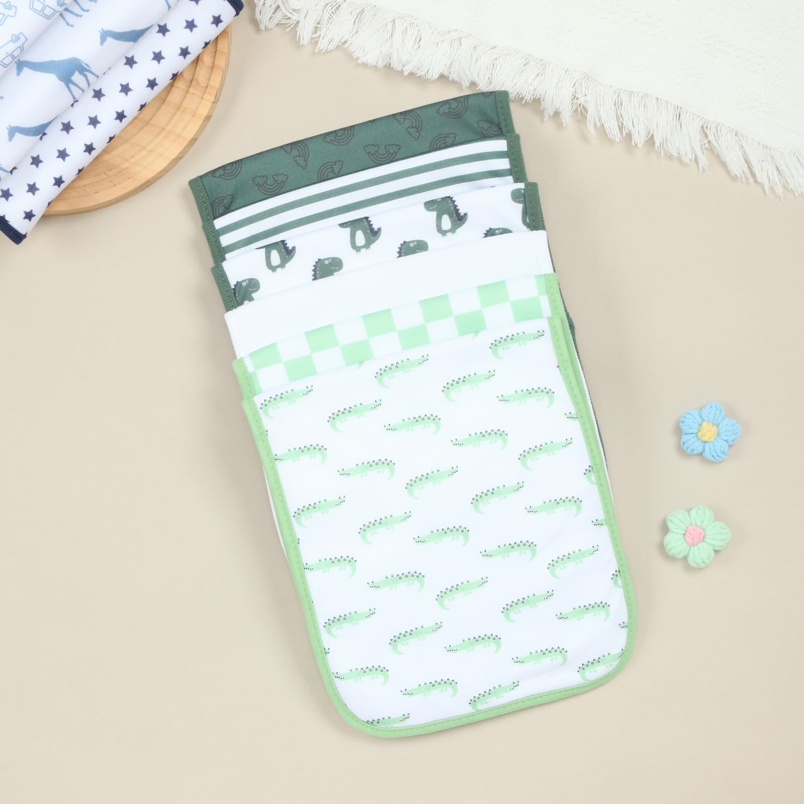 Benoxine Confezione da 8 Panni - Printed Bibs Pack recensione e prezzo